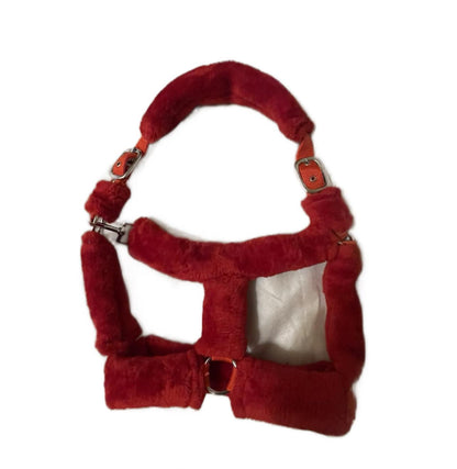 Red Fur Head Collar | Wholesale Adjustable & Padded Design