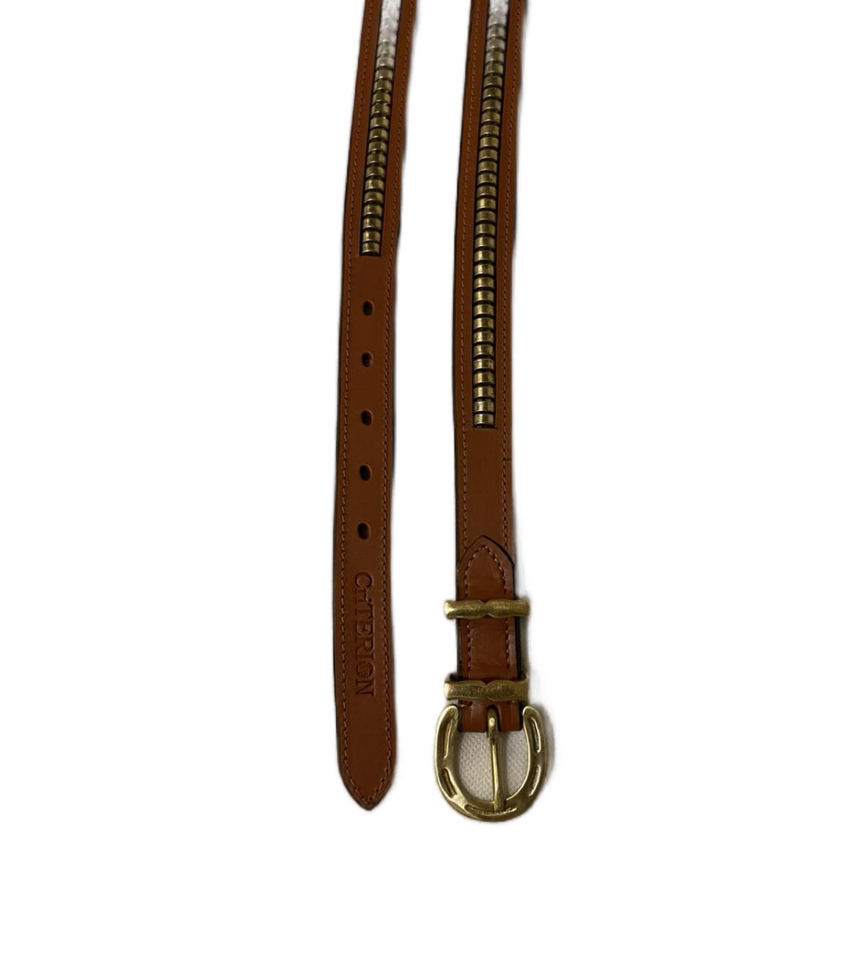 Tan Leather Clincher Belt – Handcrafted Brown & Tan Leather Accessory