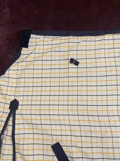 Check Pattern Horse Fly Rug Combo with Fixed Neck & Fly Mask