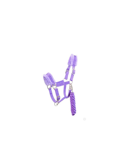 Criterion Calming Fur Purple Head Collar with Matching Lead Rope