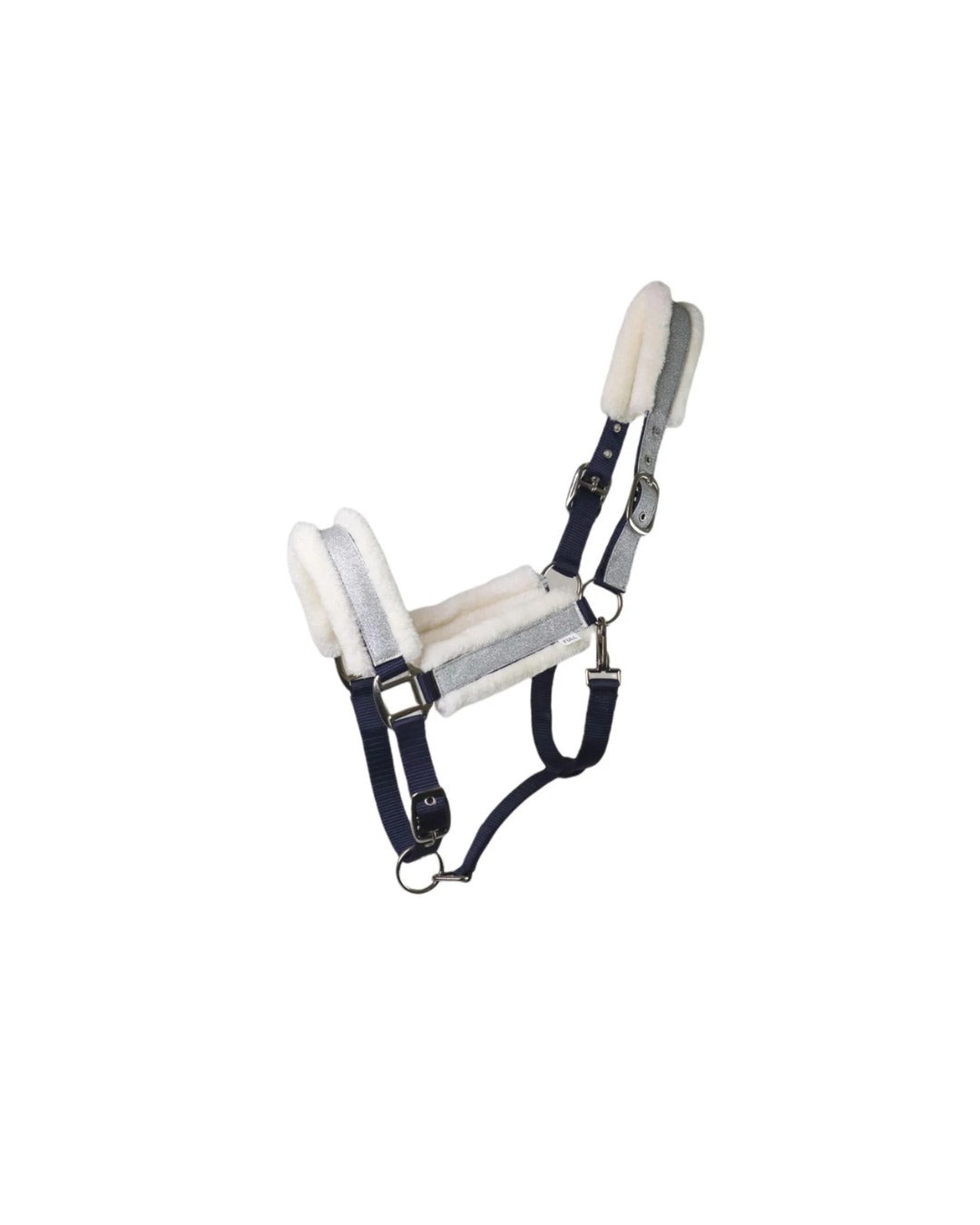 Criterion Calming Beige Navy Fur Head Collar with Matching Lead Rope