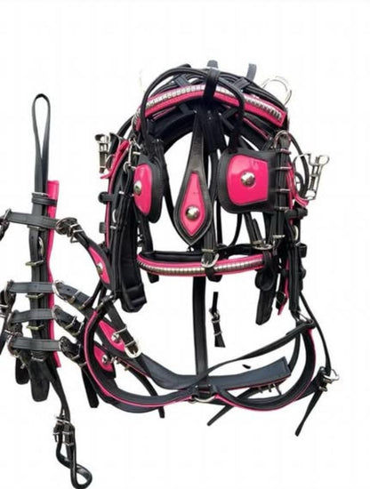 Quick Hitch Biothane Driving Harness with Waterproof Waffle Pad – Made to Order