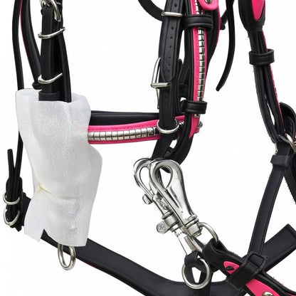 Quick Hitch Biothane Driving Harness with Waterproof Waffle Pad – Made to Order