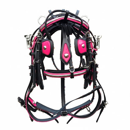 Quick Hitch Biothane Driving Harness with Waterproof Waffle Pad – Made to Order