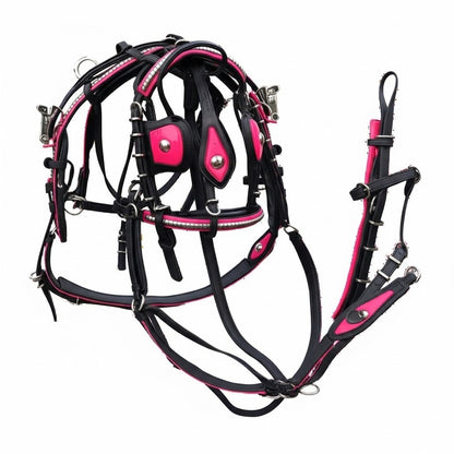 Quick Hitch Biothane Driving Harness with Waterproof Waffle Pad – Made to Order
