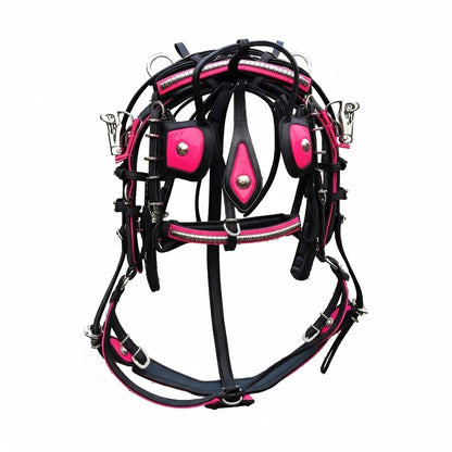 Quick Hitch Biothane Driving Harness with Waterproof Waffle Pad – Made to Order