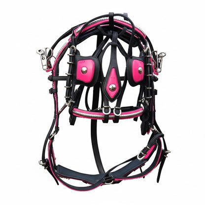 Quick Hitch Biothane Driving Harness with Waterproof Waffle Pad – Made to Order