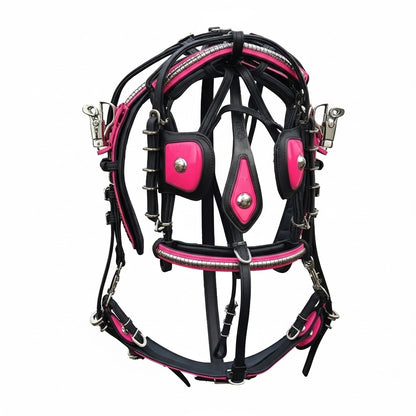 Quick Hitch Biothane Driving Harness with Waterproof Waffle Pad – Made to Order