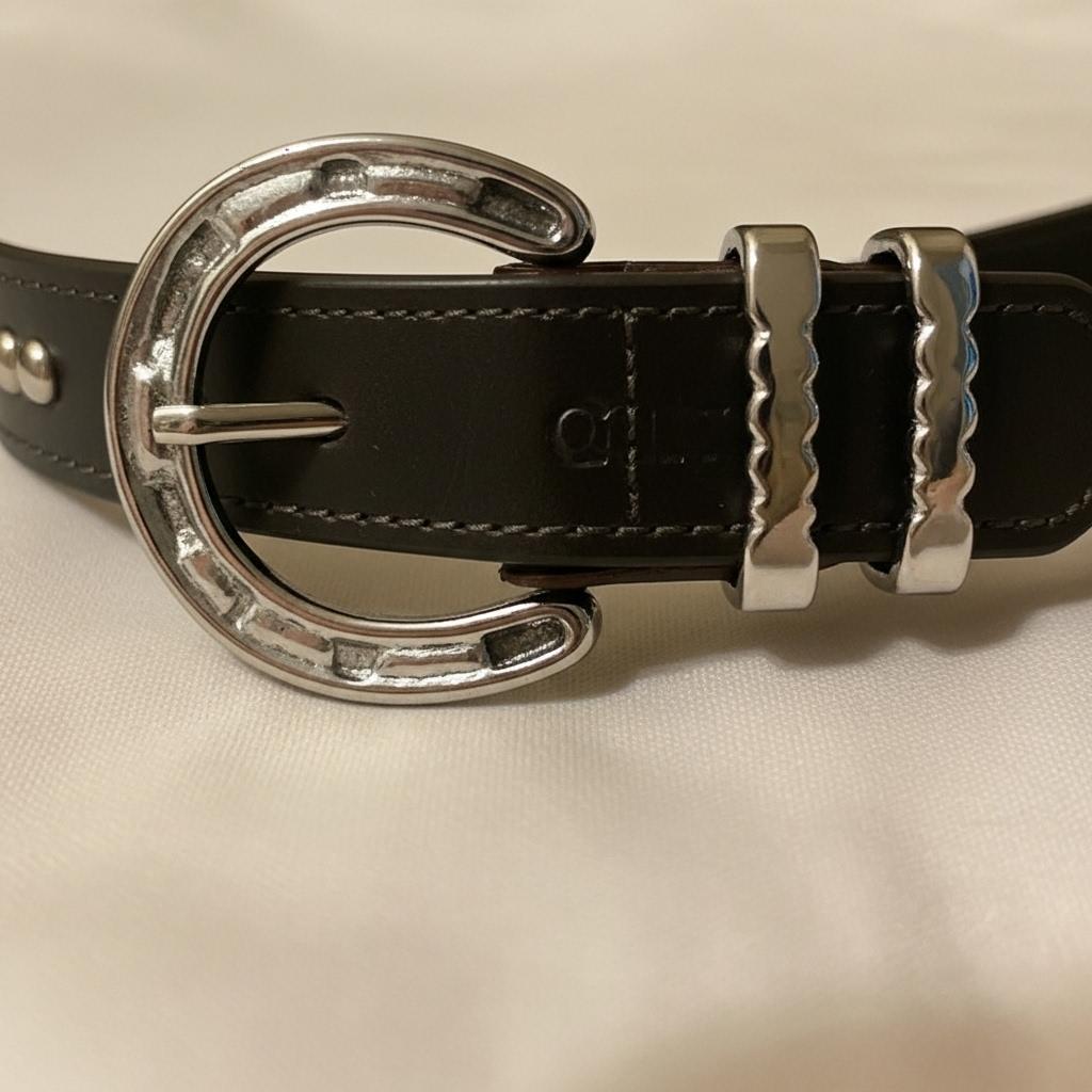 Dark Brown Criterion Clincher Belt – Bridle Leather & Silver Buckle
