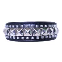 Ironclad Pyramid Studded Leather Dog Collar