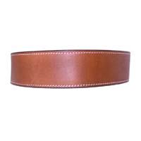 Classic Tan Leather Dog Collar
