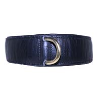 Blacksmith's Brass leather dog collar