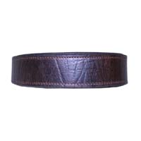 Aged Oak leather dog collar