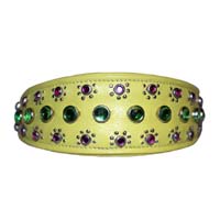 Regal Jewel Yellow Dog Collar