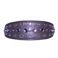 Shadow Amethyst Dog Collar