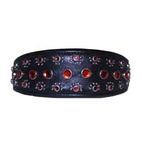Black Ruby Royal Dog Collar
