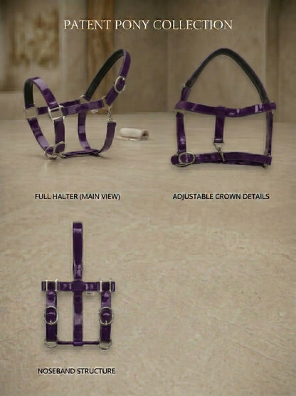 Purple Waterproof Biothane Head Collar